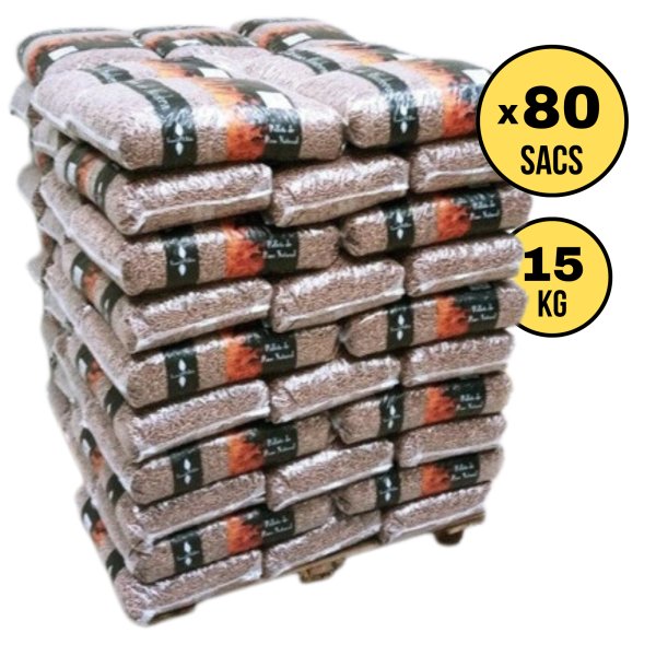 Palette MADURA - Granulé de bois (de 80 sacs) 1200KG